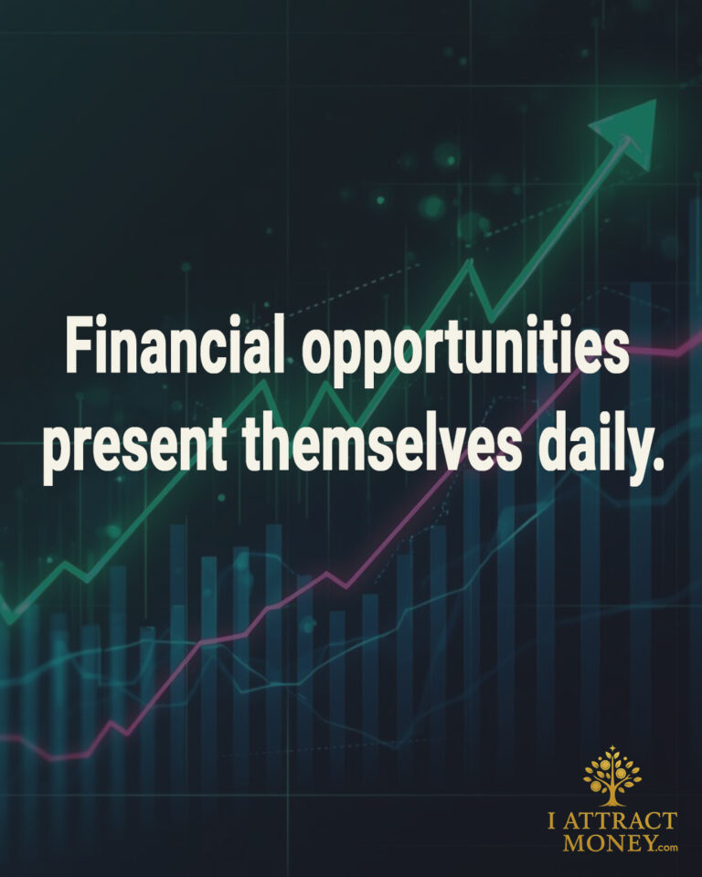 Daily Money Affirmation - Financial opportunities present themselves daily
