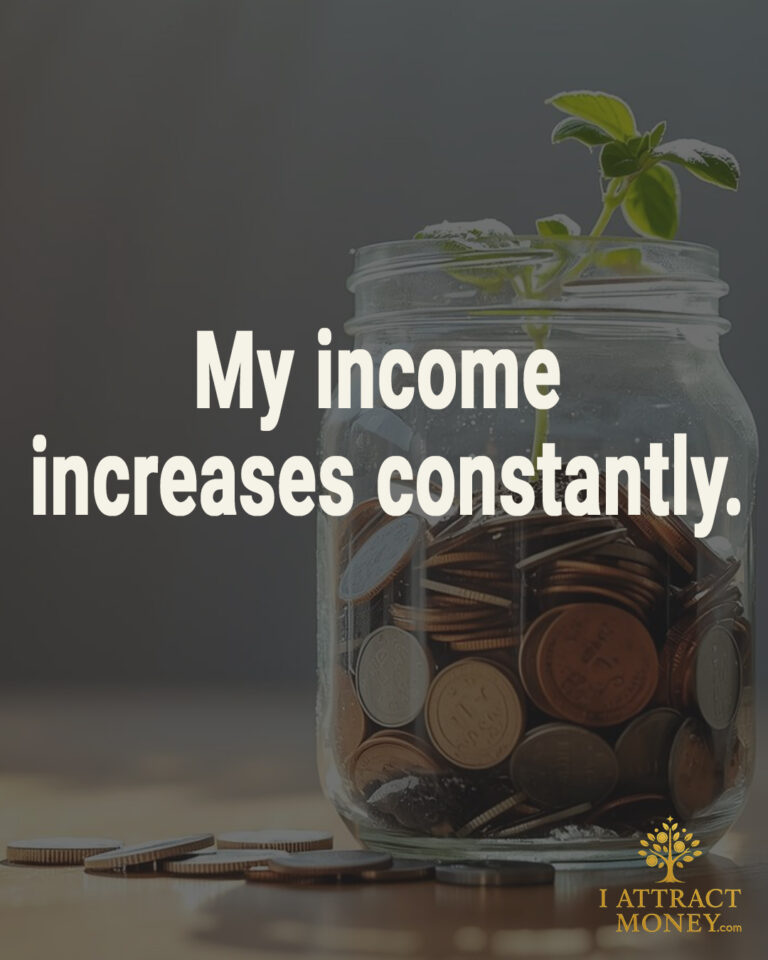 Daily Money Affirmation - My income increases constantly