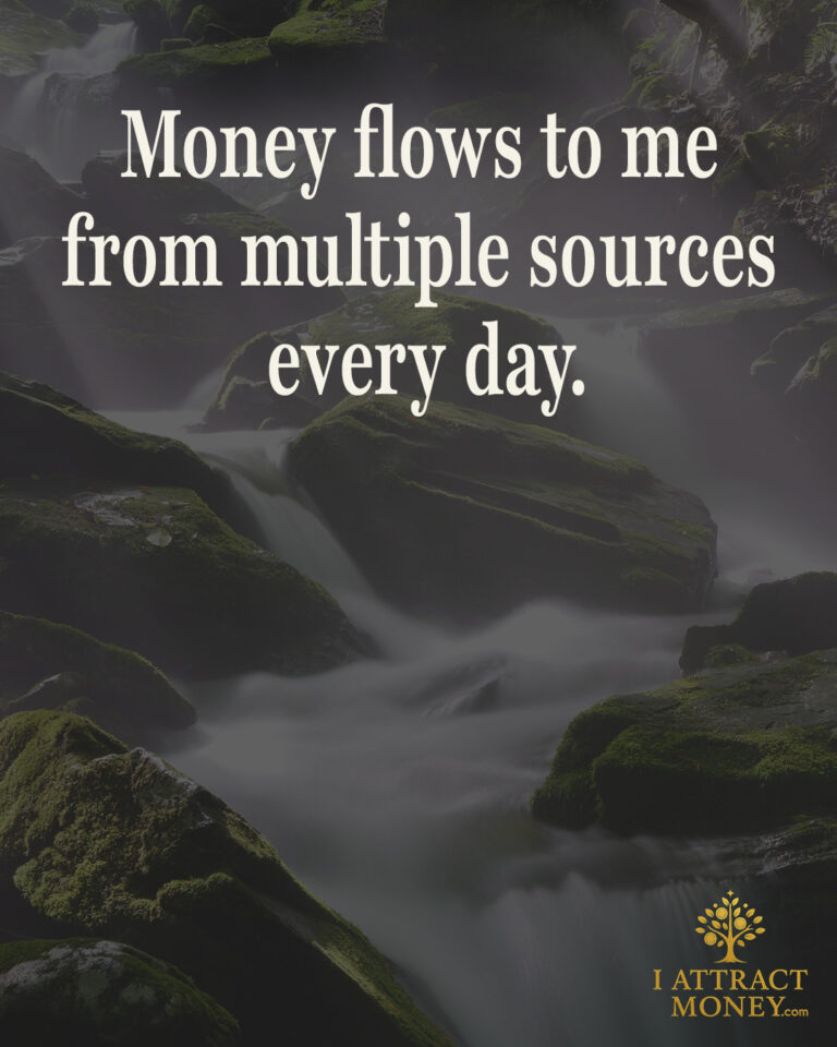 Daily Money Affirmation - Money flows to me from multiple sources every day
