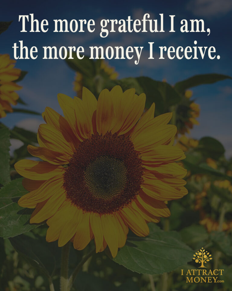 Daily Money Affirmation - The more grateful I am, the more money I receive