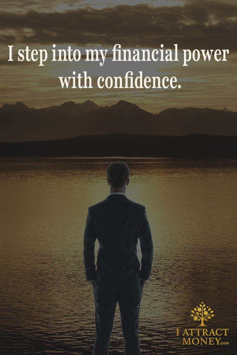Daily Money Affirmation – I step into my financial power with confidence