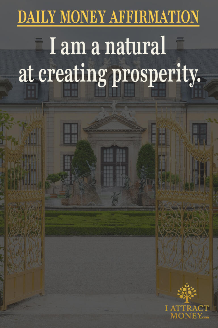 Daily Money Affirmation - I am a natural at creating prosperity