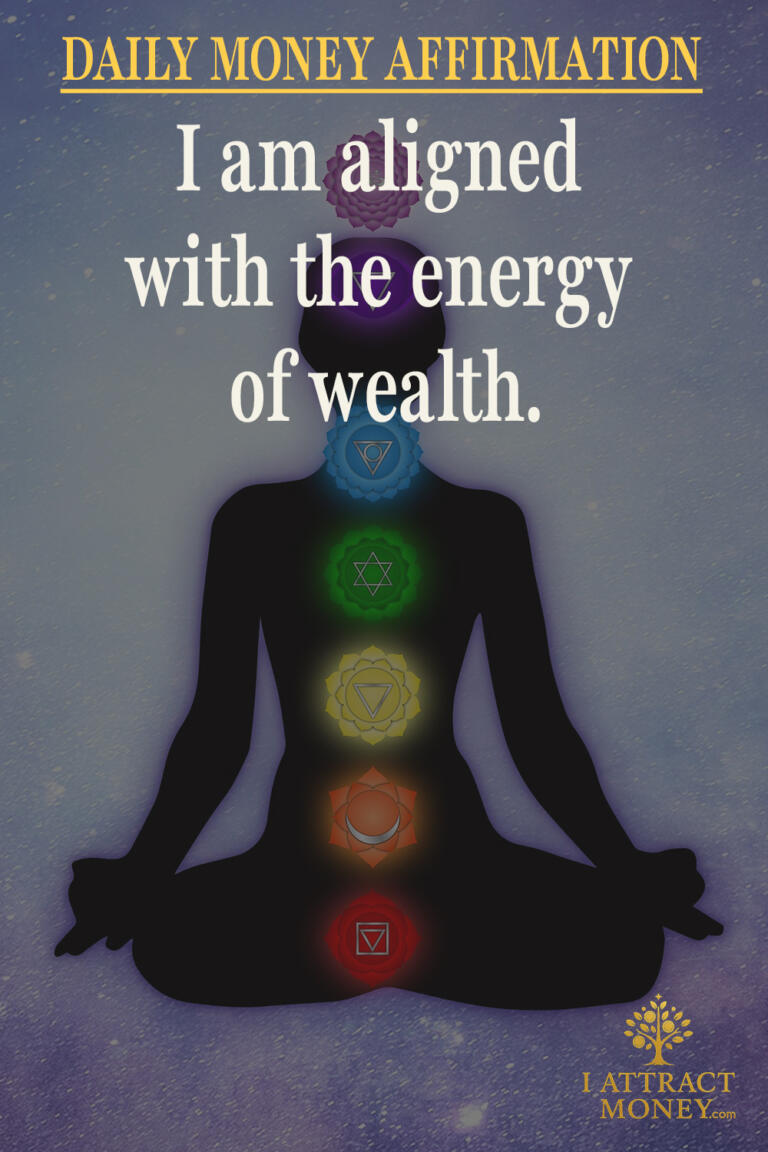 Daily Money Affirmation - I am aligned with the energy of wealth
