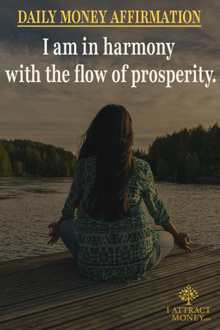 Daily Money Affirmation - I am in harmony with the flow of prosperity