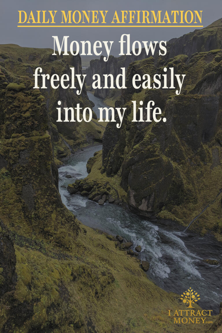Daily Money Affirmation - Money flows freely and easily into my life