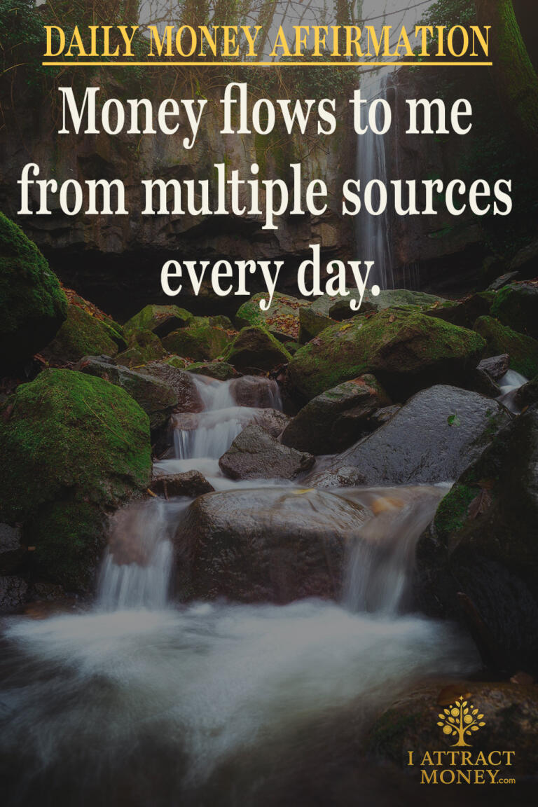 Daily Money Affirmation - Money flows to me from multiple sources every day