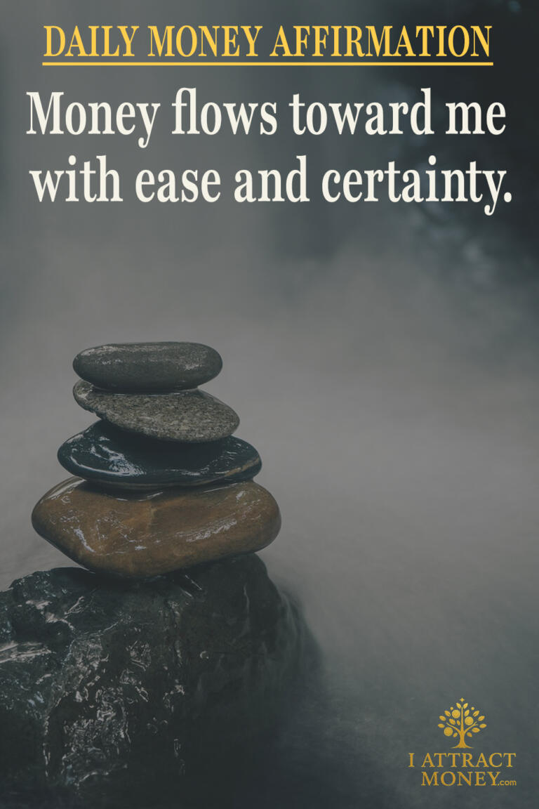 Daily Money Affirmation - Money flows toward me with ease and certainty