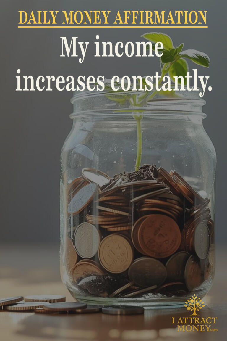 Daily Money Affirmation - My income increases constantly