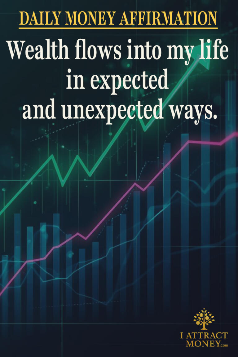 Daily Money Affirmation - Wealth flows into my life in expected and unexpected ways